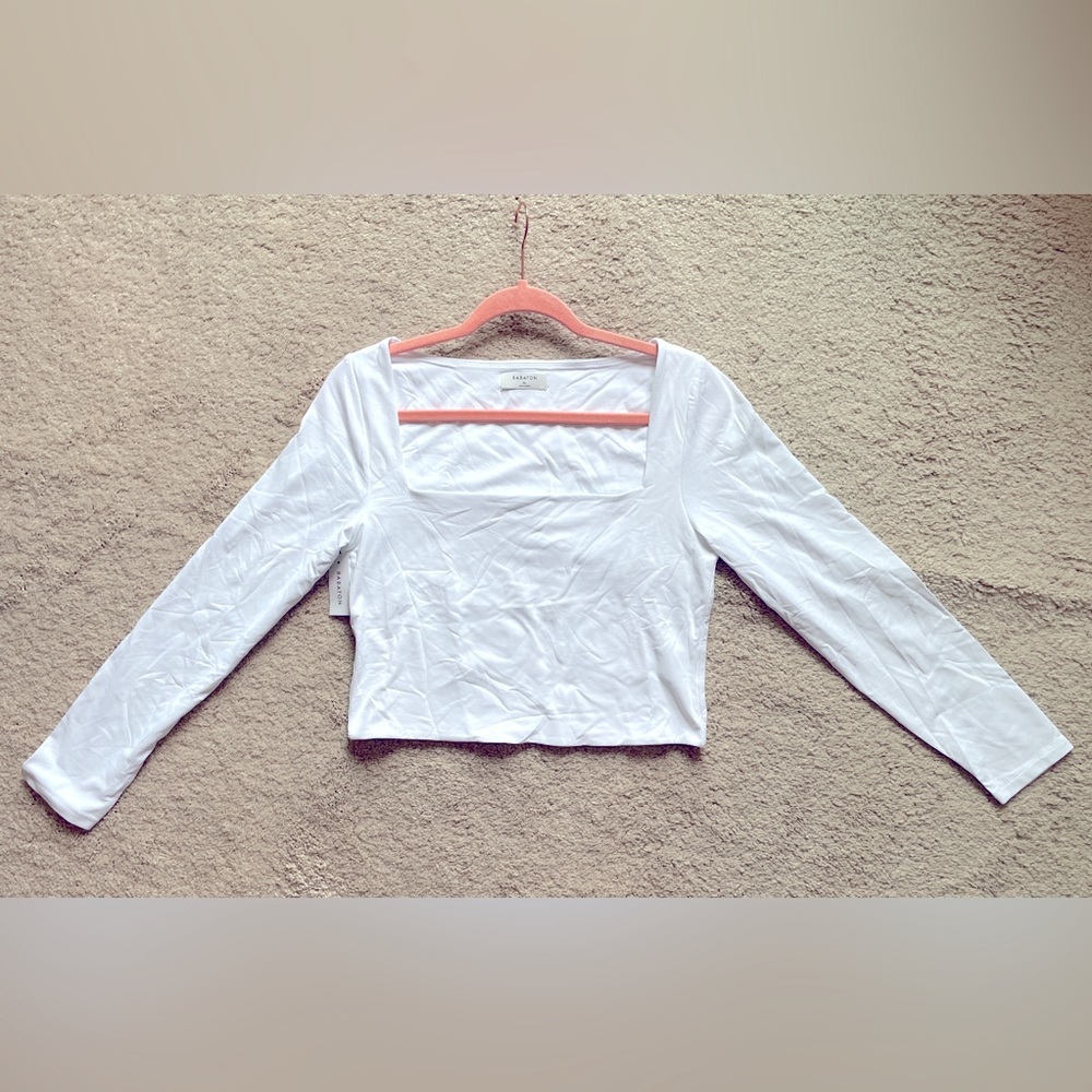 NWT Babaton Aritzia Contour Squareneck Longsleeve Top